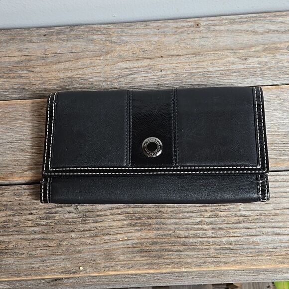 Coach Black Leather Vintage Wallet - Picture 1 of 10